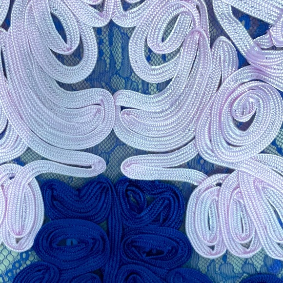 JS Collections embroidered midi dress , size 10 .Pristine condition, never worn - Picture 4 of 5